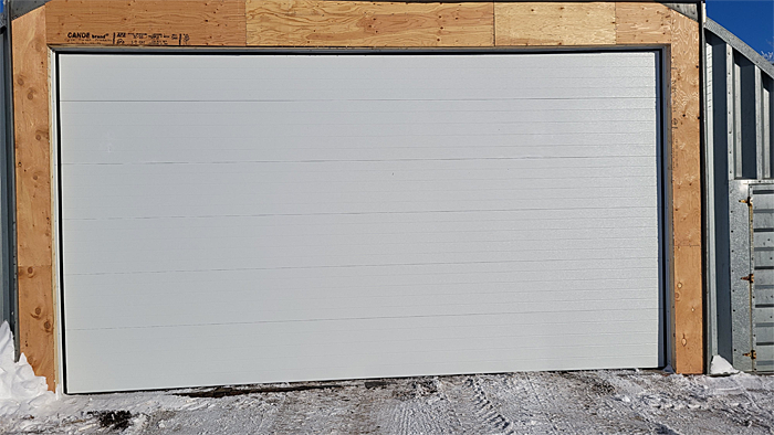 After Picture of a Quonset With Overhead Door