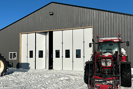 A Farm Building with FINDOOR Doors