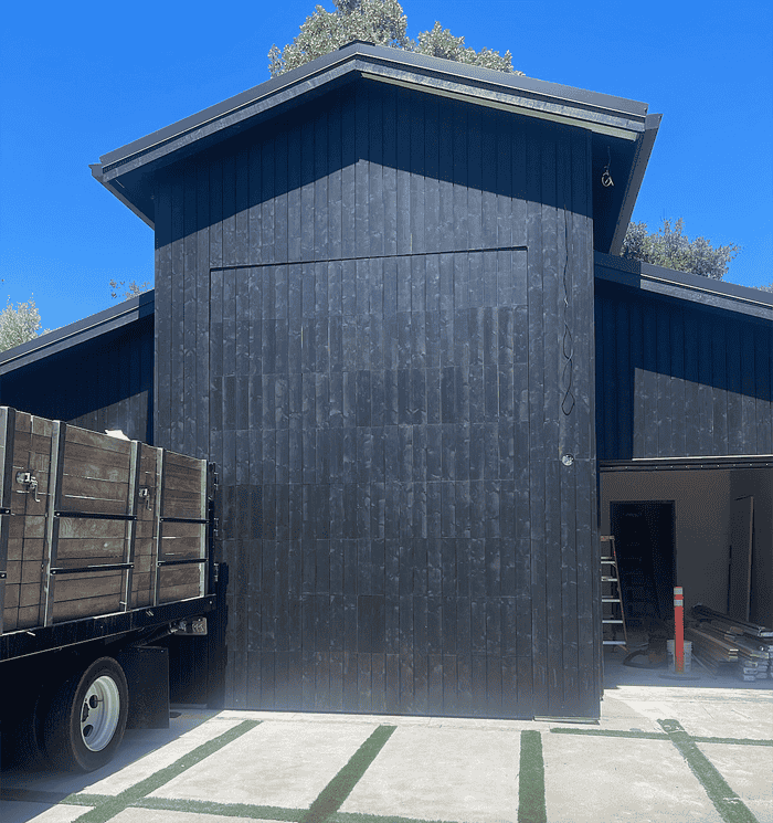 A Home with Flush Mount Garage Doors