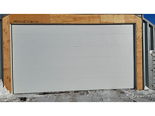 Quonset after new door and operator had been installed