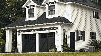 Steel Overlay Carriage, walnut accents woodtones.