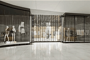 Entrex Guard Security Shutter at a Commercial Business.