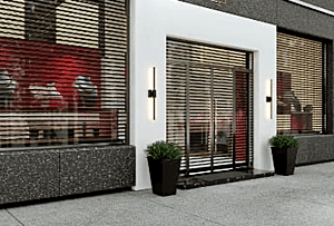 Entrex Guard Security Shutter at a Retail Mall Store.